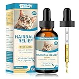 Anti-Haarball Katzen Tropfen - Katzen Haarballen AuflöSen, Darmflora Aufbauen, Haarspindelbehandlung für Katze mit Lysin, Faser, Vitaminen, für Verbesserte Verdauung und Gegen Haarausfall bei Katze