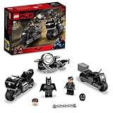 LEGO 76179 DC Batman & Selina Kyle: Verfolgungsjagd auf dem Motorrad, Superhelden-Spielzeug mit Catwoman und einem im Dunkeln leuchtenden Bat-Signal