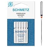 SCHMETZ Nähmaschinennadel | 5 Overlock-Nadeln | Nadelsysteme ELx705 und SY 2022 | Nadeldicke: 80/12