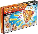 GEOMAG - PANELS 114 Teile - Magnetisches Konstruktionsspielzeug für Kinder ab 5 Jahren - STEM-Magnetspiele mit 38 Stäben, 36 Kugeln, 40 Paneelen - Fördert 3D-Kreativität - Hergestellt in der Schweiz