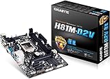 Gigabyte GA-H81M-D2V Mainboard Sockel LGA 1150 (Micro-ATX, Intel H81, 2X DDR3 Speicher, 2X SATA III, DVI-D, RJ-45, 4X USB 3.0)