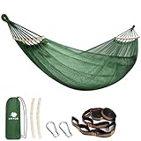 Anyoo Hängematte Netz mit Spreizstäben, atmungsaktives Kühlnetz Stabhängematte mit Baumgurten für Outdoor/Innen Garten, Balkon, Patio, Hinterhof, Camping