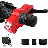 Robustes Motorradschloss Motorrad Bremsschloss Diebstahlsicherung Motorrad Lenker Schloss Motorrad Schloss Aluminiumlegierung mit 2 Schlüsseln für Motorräder Mopeds Roller Geländefahrzeuge