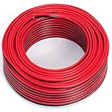 Lautsprecherkabel 2x0,75mm2 - 25m - rot-schwarz - CCA - Audiokabel - Boxenkabel