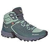 Salewa WS Alpenrose 2 Mid Gore-TEX Damen Trekking- & Wanderstiefel, Blau (Atlantic Deep/Feld Green), 42 EU