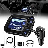 DeeprBetter DAB+ Adapter für Autoradio, DAB Adapter Stereoanlage mit 2,3 LCD-Display, Plug&Play Auto DAB Transmitter mit Bluetooth Freisprechen und Musik Spielen, Tragbarem DAB Empfänger mit Aux Out