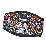 Teror Tauchmaske Haarband,010 SBR Tauchmaskenband Doppelseitiger Neopren Haarschutz Schnorchelspiegel Gürtel(Lustige Zähne)