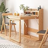 Wandklapptisch mit großem Stauraum, Faltbarer Esstisch für Küchenschrank, Schreibtisch, versteckter Schreibtisch, Antikes Design (Farbe : B)