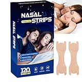 120 Stück Nasenpflaster Schnarchen,Extra Starke Nose Strips Anti Schnarch,Nasenpflaster Gegen Schnarchstopper,Nasenspreizer,Nasenstrips für Sport,SchlafGegen,Besser Atmen Beim Schlafen