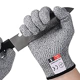 flintronic Schnittfeste Handschuhe, 1 Paar Schnittschutzhandschuhe küche, Schnitzhandschuhe für Erwachsene, Schnitthandschuhe Küche, Gartenhandschuhe, Schnittschutz Handschuhe,Level 5 Schutz(Größe S)