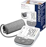 Beurer BM 53 Oberarm-Blutdruckmessgerät, made in Europe, klinisch validiert, AFib-Erkennung zur Schlaganfallprävention, Risikoindikator, Armumfänge 22-42cm, Datenübertragung zu Apple Health und co.