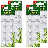 GutAlkaLi 40 Stück AG3 LR41 1.5V Alkaline Knopfzelle Batterien Ohne Quecksilber Knopfzellen