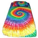Bettwäsche-Set mit Spiralbindung, für Doppelbetten bis Kalifornien, 12 Farben Casual Queen regenbogenfarben