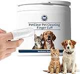 PCpetclear Ohrpflege FingerPads für Hunde & Katzen 50 Stück – Ohrenreiniger für Hunde - Einweg-Reinigungsfingerlinge für Ohren, Kinn & Augen,Hunde Ohrenreinger (SJZT*3-50pcs)