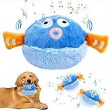 JOLIGAEA Bewegliches Haustier-Plüschspielzeug, Interaktives Hundespielzeug, Haustier Kauspielzeug, Bewegliches Hundespielzeug, Bissfest Spielzeug Ball für Haustier Hunde
