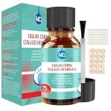 MQ Hühneraugen Entferner 15ml, Zur Behandlung hartnäckiger Hühneraugen Entferner und Hornhaut, Mit Pinsel und Hühneraugenpflaster (1pcs)