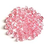 IMIKEYA 150 STK Bastelsteine ​​und Kristalle Einmachgläser Telefondekoration Selber Machen Handwerklicher Stein Acrylsteine Rosa