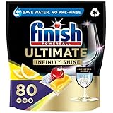 Finish Ultimate Infinity Shine, 80 Dishwasher Tablets, Lemon