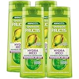 Shampoo zur Definition von Hydra, lockig, mit Pistazienöl und pflanzlichen Proteinen, 96H Definition, Anti-Frizz, für welliges bis lockiges Haar, 250 ml (4 Flaschen)