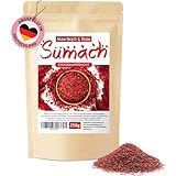 Sumach Gewürz, 250g Sumak Gewürz türkisch, orientalisches Sumac, Essigbaumgewürz, natürlich ohne Farb- und Zusatzstoffe, in Deutschland von Hand abgefüllt
