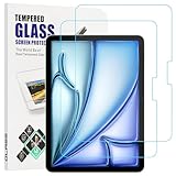 gueche [2 Pack für iPad Air 11 Zoll M3/M2 (2025/2024) Panzerglas Schutzfolie, Panzerglasfolie 99,99% HD-Klarheit, Hüllenfreundlich, Kratzfest