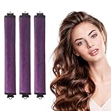 3-Stück Lockenwickler über Nacht,Heatless Curls,Blowout Hair Overnight,Curls Rods Ohne Flexi Groß Hitzefreier,Papilotten Grosse Locken,Seidenhaar-Lockenwickler Rutschfeste Schlaf Surlers Werkzeuge