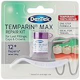 DenTek Temparin Max Zahnreparaturset für verlorene Füllungen, Kappen und Kronen, 2.64 g