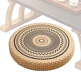 Generisch Bodenkissen Zum Meditieren | Japanische Tatami Bodenkissen Mit Sitzpolster,Boho Möbel Wohnkultur Deko Für Kamin Outdoor Yoga Wohnzimmer Teezimmer