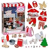BABY born Adventskalender mit 24 Überraschungen, Puppenkleidung und Accessoires für 43 cm Puppen, 837474 Zapf Creation