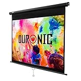 Duronic MPS70 Leinwand | 4:3 Rolloleinwand 70' Zoll 152 x 107 cm | Heimkino mit 4K Full HD 3D | Gain 1.0 | Projektionsleinwand für Decken und Wandmontage | Beamerleinwand für Büro und Präsentationen