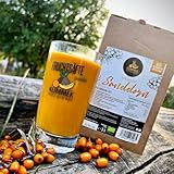 Bio Sanddornsaft 3L – 100% Direktsaft aus Sanddornbeeren, naturbelassen & ungesüßt – ohne Zuckerzusatz, vegan & kaltgepresst im praktischen Bag-in-Box Karton