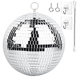 Spiegel-Discokugel 20cm Spiegelkugeln Disco Kugel für Party DJ Club