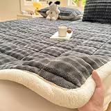 E,120 * 200cm, Bodenmatratze Futon Matratze Weicher Und Flauschiger Plüsch Dicken Matte Schlafpad Faltbare Roll Up Matratze Bequem Futon Matratze Atmungsaktive Bodenbett