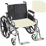 JUNSHUO 2PCS Inkontinenzauflage, 56 × 53cm wasserdichte Sitzschutzpolster, Waschbar, Wiederverwendbar, Geeignet für Rollstühle Sofas Sessel und Autositze (Beige)