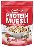 IronMaxx Protein Müsli Veganes Eiweißmüsli laktosefrei, Geschmack Schokolade, 550 g Beutel (1er Pack)