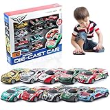 JWTRSVTY 10 Stück Autos Spielzeug, Mini Auto Set, Spielzeugautos aus Legierung, Kleine Autos, Für Verschenken Jungen Mädchen AB 3 Jahren Rennauto Spielzeug Geschenk