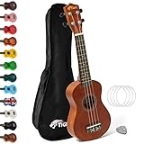 Tiger UKE12-NT Sopran Ukelele mit Tasche - Natürlich