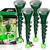 EdenGardens 4er Pack SOLAR 'MOLE Repeller Maulwurf Vertreiber bestes Mittel gegen Wühlmäuse & Maulwurf - Maulwurfschreck Maulwurf vertreiben (4er Set)