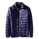 Zqkert Winterjacke Herren Lang mit Fell Jacke mit Kragen Herren Fleecejacke Warme Jacke Winter Thermojacke Gefüttert Übergangsjacke Feldjacke