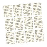 Vaguelly 25 Blätter Alphabet-Aufkleber Selbstklebende Aufkleber Etikettenaufkleber Aufkleber Mit Buchstaben des Alphabets Klebebuchstaben Heißprägeaufkleber Alphabet-Etiketten Golden