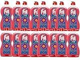 Pril Kraft Gel Grapefruit Breeze (16 x 450ml), Handgeschirrspülmittel mit hoher Fettlösekraft, für sauberes Geschirr auch in kaltem Wasser, frischer Grapefruit-Duft, Sticker Edition