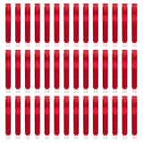 Generisch 50 Stück Rote Tintenpatronen für Füllfederhalter 3,4mm Austauschbar Präzises Design Gleichmäßiger Tintenfluss Schul und Bürobedarf