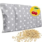 Kirschkernkissen Mikrowelle 55x20 cm - Körnerkissen Nacken Schulter - Wärmekissen Mikrowelle - Nackenwärmer - Kirschkernkissen groß - Körnerkissen Mikrowelle