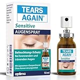 TEARS AGAIN Sensitive Augenspray, zur Behandlung trockener Augen, zur Pflege der Augenpartie, mit Dexpanthenol, 10 ml Lösung