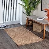 Surya Home Shaggy Berber Teppich Läufer - Flauschiger Teppich für Wohnzimmer, Schlafzimmer, Berber Langflor Hochflor Teppich Weiss flauschig - Teppich Läufer 80x150 cm Läufer Flur in Hellbeige