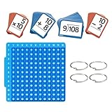 Mathematische Berechnungskarten – 24,2 x 12 x 1,5 cm, Lernspiel aus Silikon mit Brett | Lernen von Zahlen für und Mädchen von 1 bis 6 Jahren, Klassenzimmer, Kindergarten, Kinderzimmer, Haus und