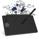 GAOMON M1220 Stifttablett mit 13 Multimedia-Tasten und 8 Tasten für Zeichen, kompatibel mit Android & Windows & Mac OS