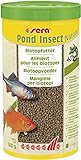 Sera Pond Insect Nature (2mm) 1000 ml ein Biotopfutter bzw. Teichfutter oder Goldfischfutter aus nachhaltigem Insektenmehl als Proteinquelle, ohne Farb- & Konservierungsstoffe