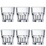 Arcoroc ARC J2609 Granity Whiskyglas, 160ml, Glas, transparent, 6 Stück
