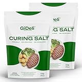 GiDeli Pökelsalz 10kg Nitritpökelsalz für Fleisch, Wurst & Schinken Profi-Qualität Feinkörnig Perfekt für Trockenpökelung & Nasspökelung 2x 5kg